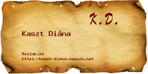 Kaszt Diána névjegykártya